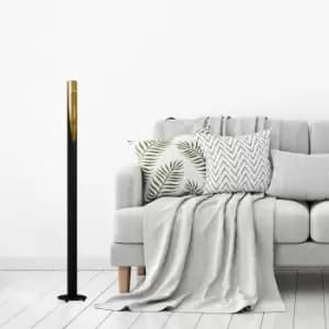 Eglo Barbotto Floor Lamp - Black & Gold