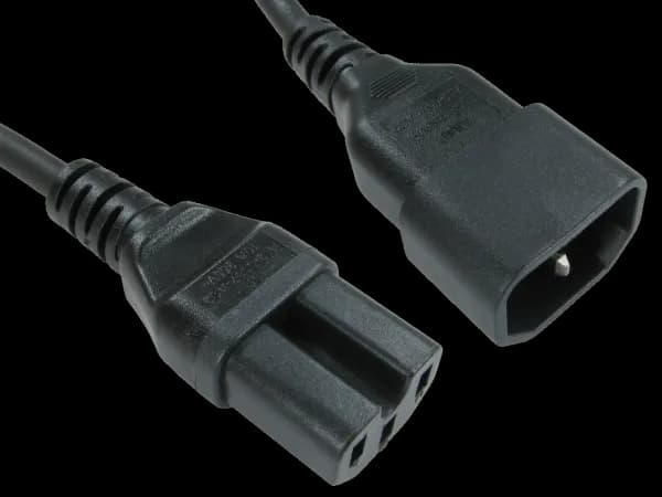 Cables Direct (1m) C14 to C15 Power Cable