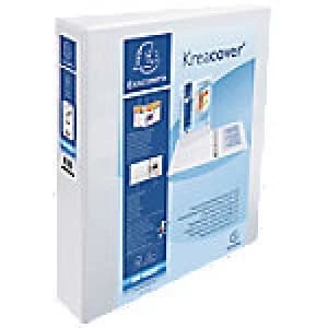 Exacompta Ring Binder 4 ring 50 mm Cardboard PP Covered A4 Maxi White