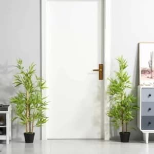 Artificial Bamboo Trees 120cm Set of 2, none