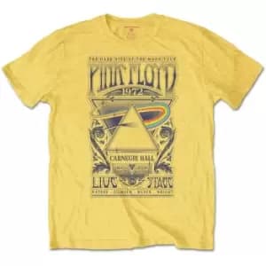 Pink Floyd - Carnegie Hall Poster Kids 13-14 Years T-Shirt - Yellow