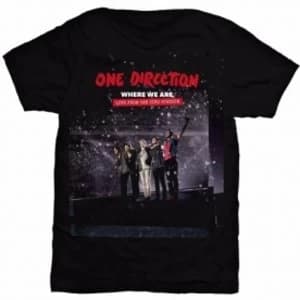 One Direction San Siro Movie Ladies Black T Shirt: Large