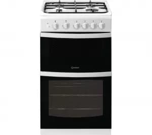 Indesit ID5G00KCW Double Oven Gas Cooker