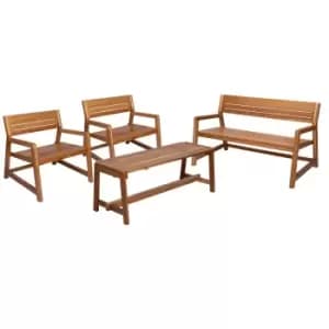 Tramontina Verona 4 Pcs. Lounge Set - Brown