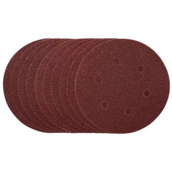 Draper - 54887 Sanding Discs, 150mm, Hook & Loop, 40 Grit, (10 Pack)