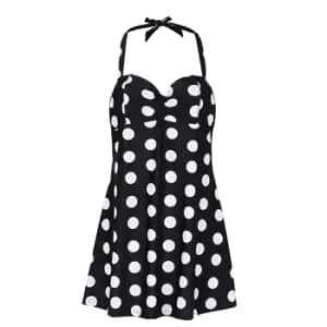 Miso Halter Neck Swimdress - Black