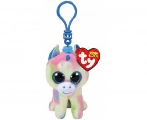 ty Blitz Unicorn Beanie Boo Clip Keyring