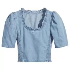 Levis Louise Short Sleeve Blouse - Blue