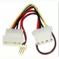 OcUK Value Power Adapter 3 Pin Fan Power to 4 Pin Molex Adapter (RB-523)