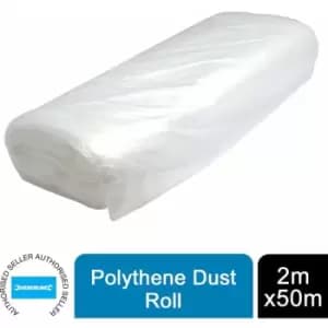 Polythene Dust Roll 2m x 50m (6.5' x 164') Approx 282576 - Silverline