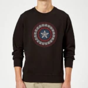 Marvel Captain America Oriental Shield Sweatshirt - Black