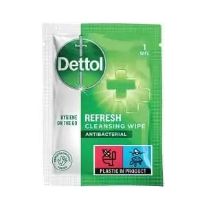 Dettol Antibacterial Cleansing Wipe Single Individual Pack Pack of 600