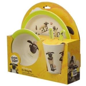 Shaun the Sheep Reusable Bamboo Composite Kids Set