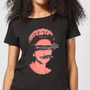 Sex Pistols God Save The Queen Womens T-Shirt - Black