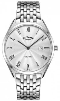 Rotary Ultra Slim Silver Stainless Steel GB08010/01 Watch