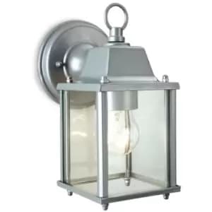 Firstlight - Coach - 1 Light Lantern - Wall Light Silver, E27