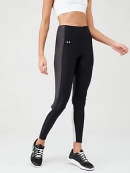 Urban Armor Gear HeatGear Perforation Inset Leggings - Black/Grey, Size L, Women