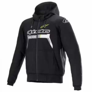Alpinestars Chrome Ignition Hoodie Black Yellow Fluo 3XL