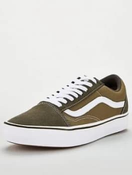 Vans Comfycush Old Skool - Green/White , Green/White, Size 12, Men
