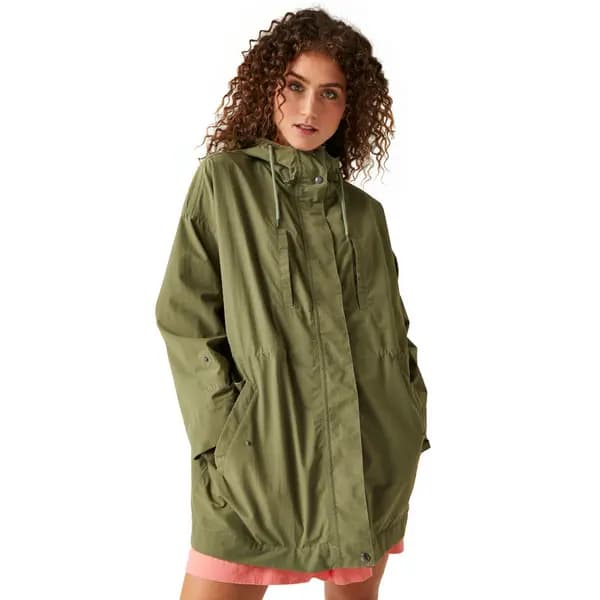 Regatta Womens Amur Longline Hooded Rain Coat 10 - Bust 34' (86cm)