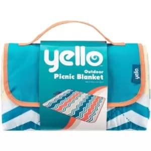 Folding Picnic Blanket Zig Zag Design