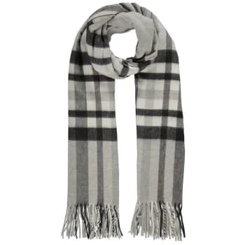 Linea Cashmink Scarf - Grey Check