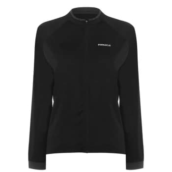 Pinnacle Long Sleeve Cycling Jersey Ladies - Black