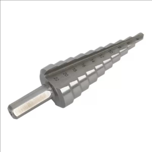 Genuine SEALEY AK4722 HSS M2 Step Drill Bit 4-22mm Double Flute