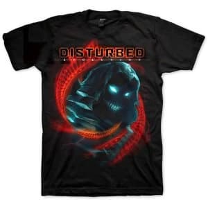 Disturbed - DNA Swirl Unisex Large T-Shirt - Black