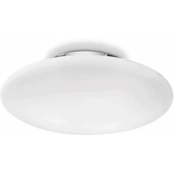 Ideal Lux Smarties Bianco - 1 Light Indoor Small Flush Light White, E27