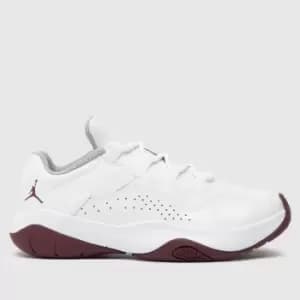 Jordan Air Jordan 11 Cmft Low (Gs), White/Cherrywood Red-Lt Steel Grey, size: 5, Unisex, Shoes grade school, CZ0907-103