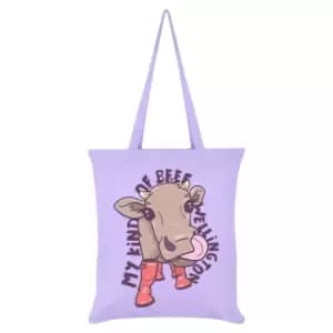 Grindstore My Kind Of Beef Wellington Tote Bag (One Size) (Lilac)