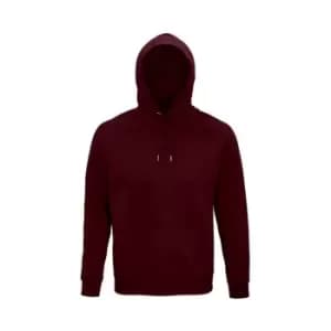SOLS Unisex Adult Stellar Organic Hoodie (L) (Burgundy)