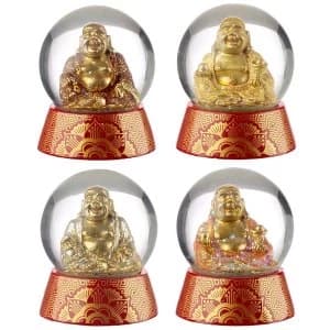 Buddha Waterball (Pack Of 4) Snow Globe