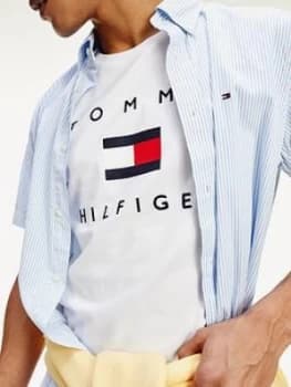 Tommy Hilfiger Tommy Flag Hilfiger T-Shirt - White