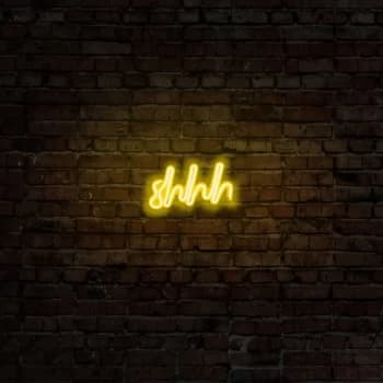 Shhh - Yellow Yellow Wall Lamp