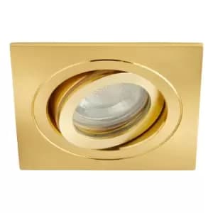 Spa Cali Square Tiltable Downlight Satin Brass