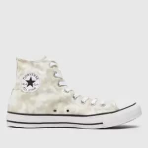Converse Light Grey Dip Dye Hi Trainers