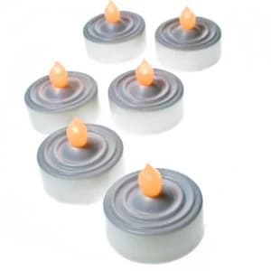 Robert Dyas Christmas Flickering LED Tea Lights - Pack of 6