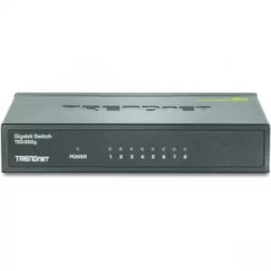 TRENDnet 8-Port Gigabit GREENnet Switch, TEG-S82G, Ethernet Splitter, Ethernet/Network Switch