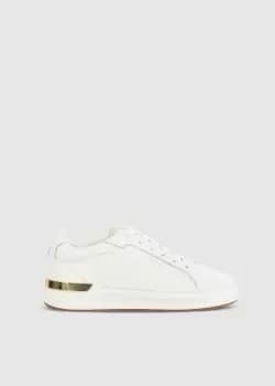 Mallet Mens White Gum Grftr Trainer