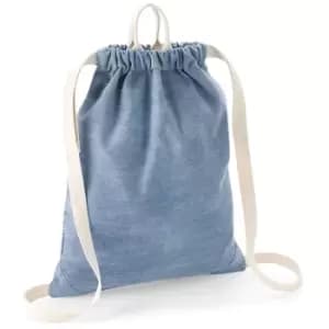 Denim Gymsac (One Size) (Light Denim) - Bagbase
