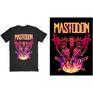 Mastodon - Double Brimstone Neon Unisex XX-Large T-Shirt - Black