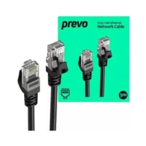 PREVO CAT6-BLK-5M networking cable Black