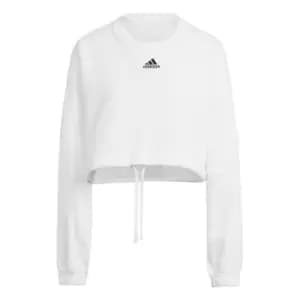 adidas Dance Crop Versatile Sweatshirt Womens - White