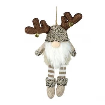 Hanging Reindeer Gonk With Bell Antlers