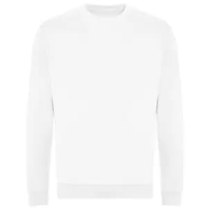 Awdis Mens Organic Sweatshirt (M) (Arctic White)
