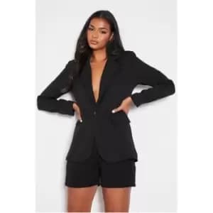I Saw It First Petite Woven Single Breasted Tailored Blazer - Black