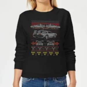 Back To The Future Back In Time for Christmas Womens Sweatshirt - Black - 3XL