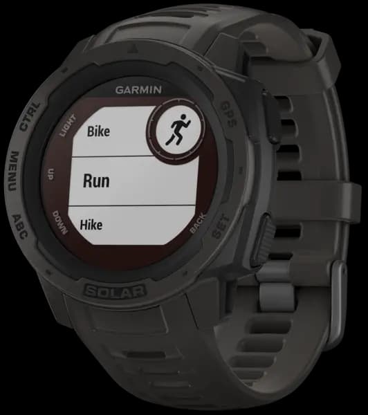 Garmin Watch Instinct Solar Graphite D - Black GMN-251